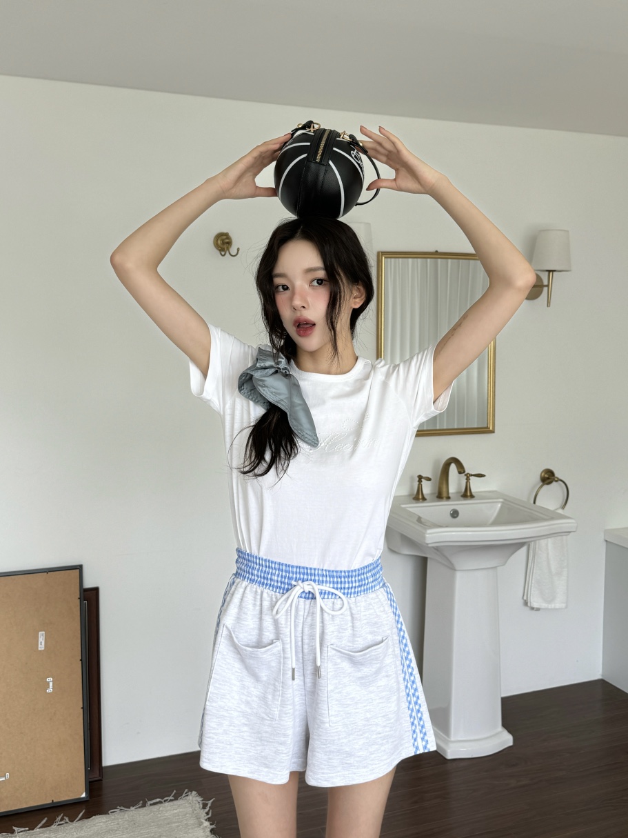 MARKE-P韓國直郵㊣女士新品推薦休閑職業時尚人氣短褲格紋MARKE-P短褲