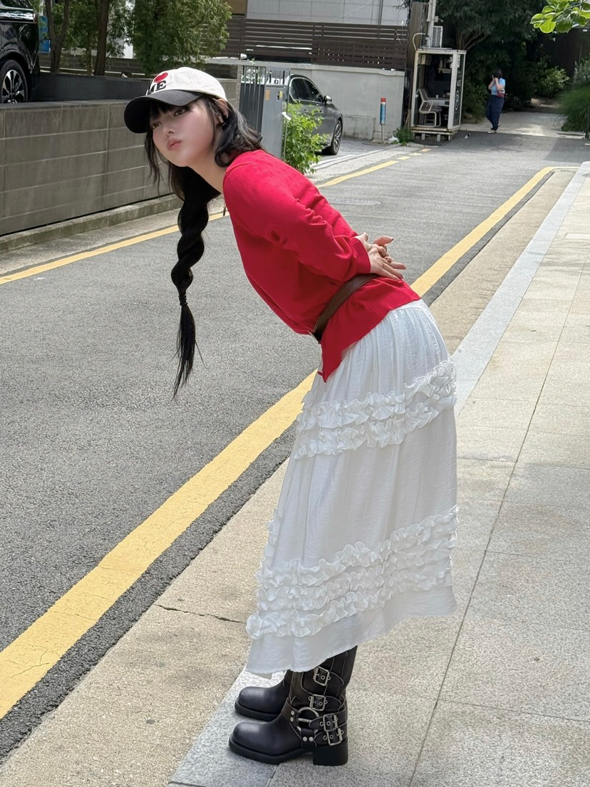JKICHI韓國代購㊣女裝新品人氣時尚熱賣推薦25春夏職業長裙JKICHI長裙