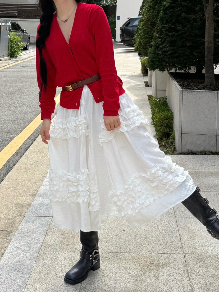 JKICHI韓國代購㊣女裝新品人氣時尚熱賣推薦25春夏職業長裙JKICHI長裙