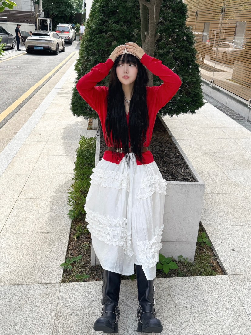 JKICHI韓國代購㊣女裝新品人氣時尚熱賣推薦25春夏職業長裙JKICHI長裙