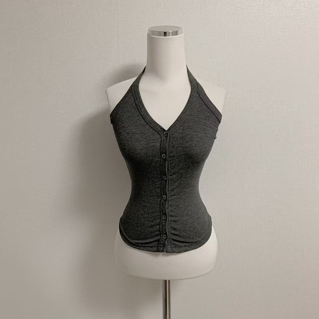 ISABELLA東大門㊣實拍女士新品25春夏人氣休閑吊帶背心開衫ISABELLA吊帶/背心圖色2