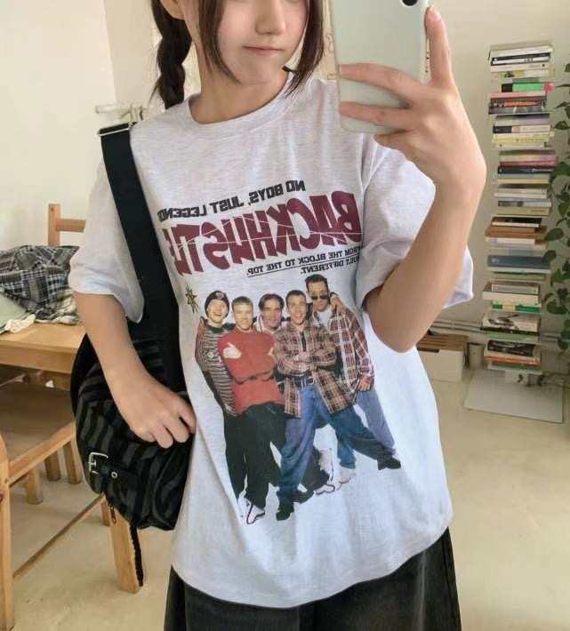 BBIBBICO韓國代購㊣女士新品時尚人氣職業推薦休閑熱賣25春夏T恤BBIBBICOT恤圖色2