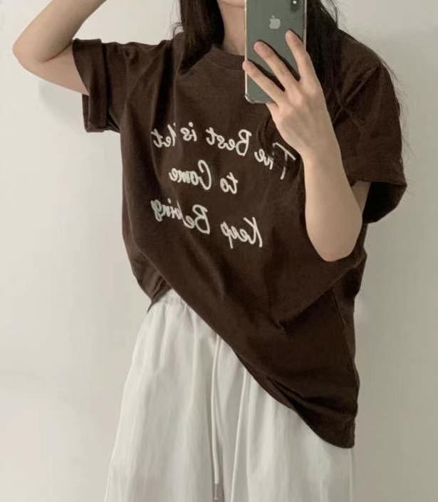 BBIBBICO韓國直郵㊣女士新款人氣時尚真品推薦休閑職業25春夏T恤BBIBBICOT恤