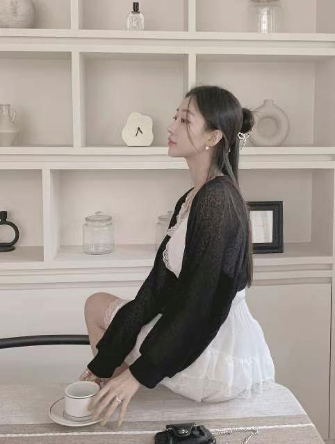 BBIBBICO韓國直郵㊣女裝新款真品人氣25春夏休閑推薦針織衫BBIBBICO針織衫