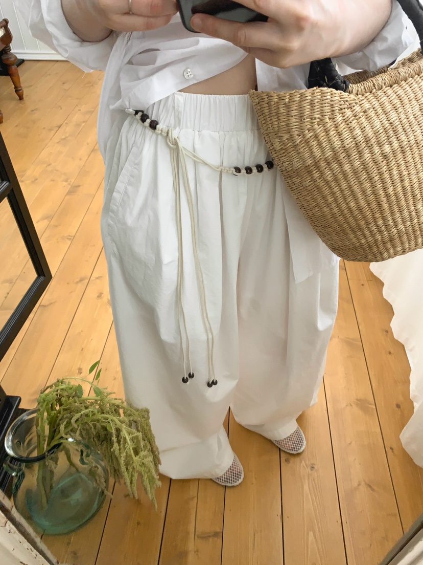 JKICHI東大門㊣直郵女士新品休閑熱賣25春夏時尚休閑褲含腰繩JKICHI休閑褲