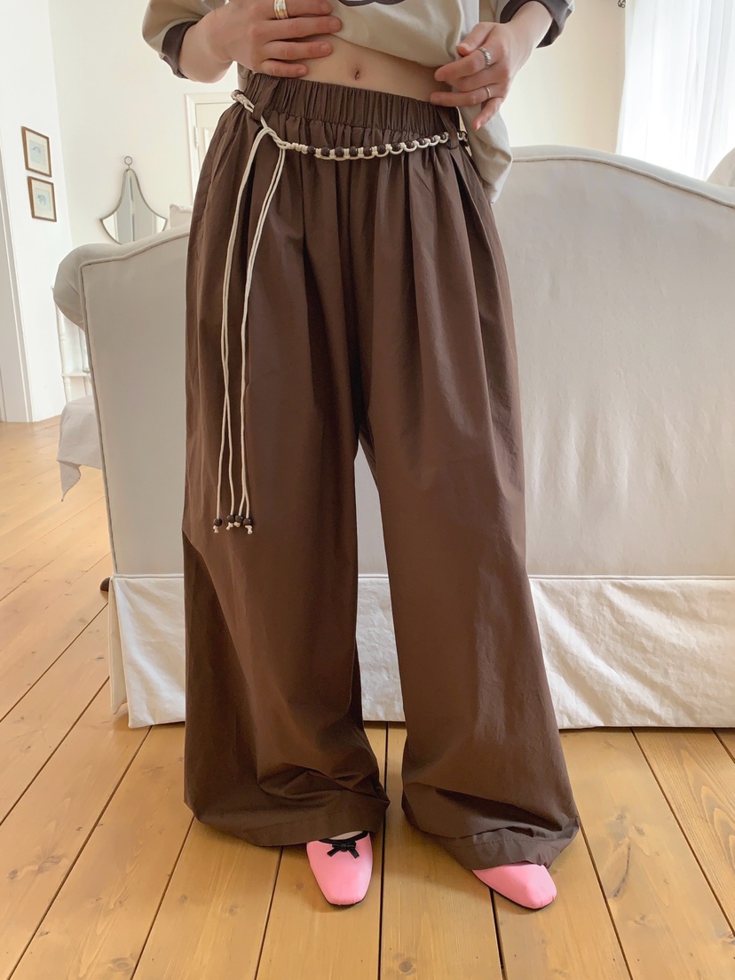 JKICHI東大門㊣直郵女士新品休閑熱賣25春夏時尚休閑褲含腰繩JKICHI休閑褲圖色2