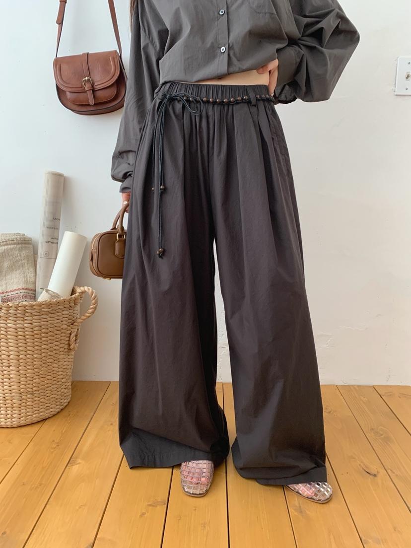 JKICHI東大門㊣直郵女士新品休閑熱賣25春夏時尚休閑褲含腰繩JKICHI休閑褲圖色3