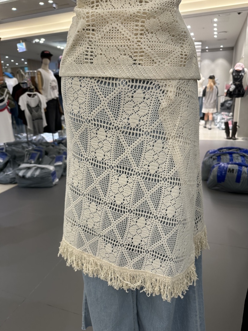 BETWEEN US東大門㊣實拍女裝新款休閑真品半身裙中短裙含腰繩JICJO:SEOUL半身裙/中短裙
