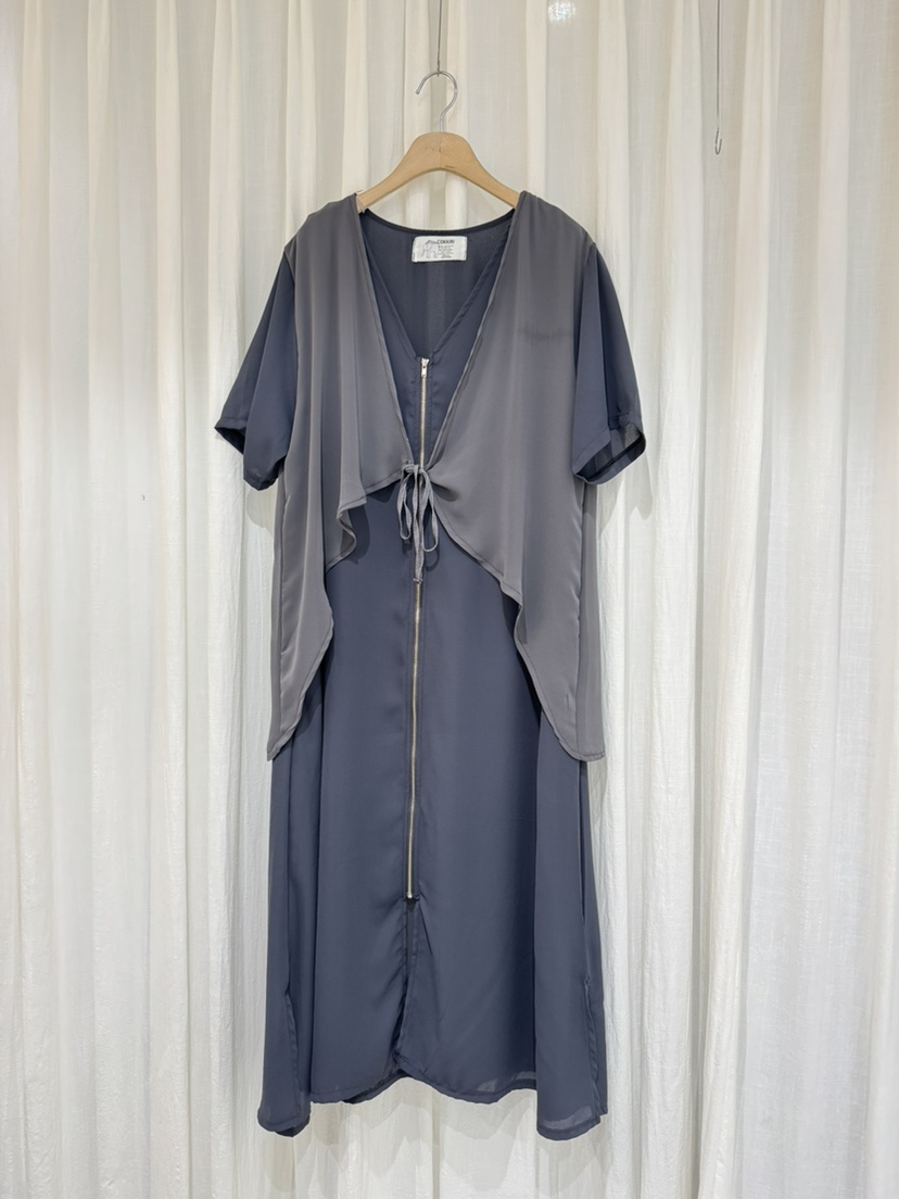 COKKIRI東大門㊣直郵女士新品職業熱賣推薦休閑25春夏連衣裙拉鏈COKKIRI連衣裙圖色3