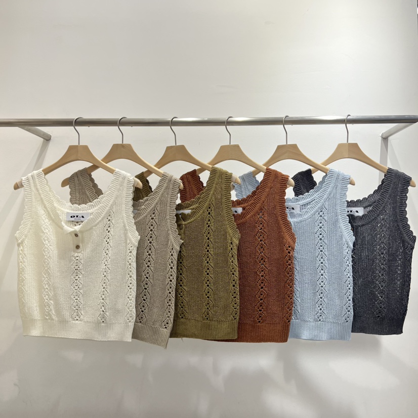 OLA東大門㊣代購女士新品25春夏休閑熱賣職業時尚人氣吊帶背心mellor/OLA吊帶/背心