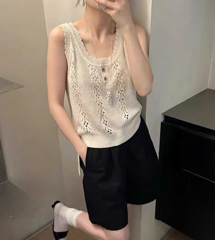 OLA東大門㊣代購女士新品25春夏休閑熱賣職業時尚人氣吊帶背心mellor/OLA吊帶/背心