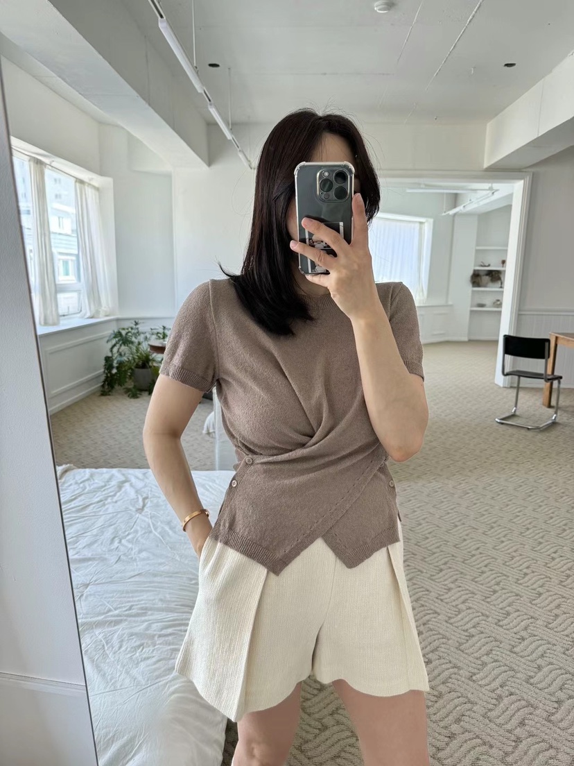 RIAH東大門㊣直郵女士新品時尚真品推薦休閑25春夏針織衫打折RIAH針織衫