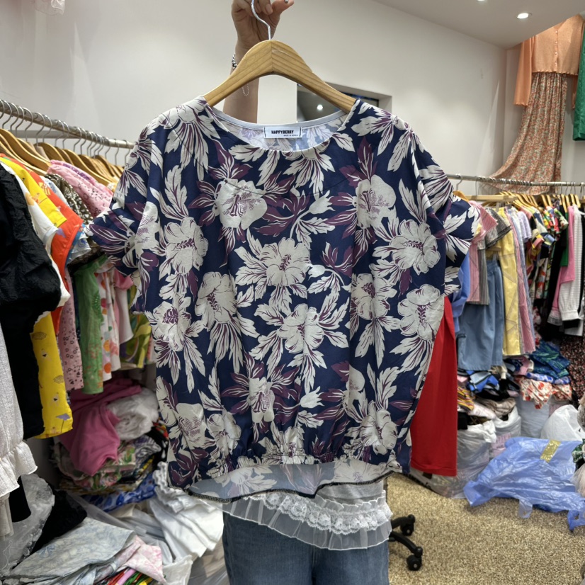 HAPPYBERRY韓國直郵㊣女士新品25春夏真品時尚推薦襯衫蕾絲衫HAPPYBERRY襯衫/蕾絲衫圖色3