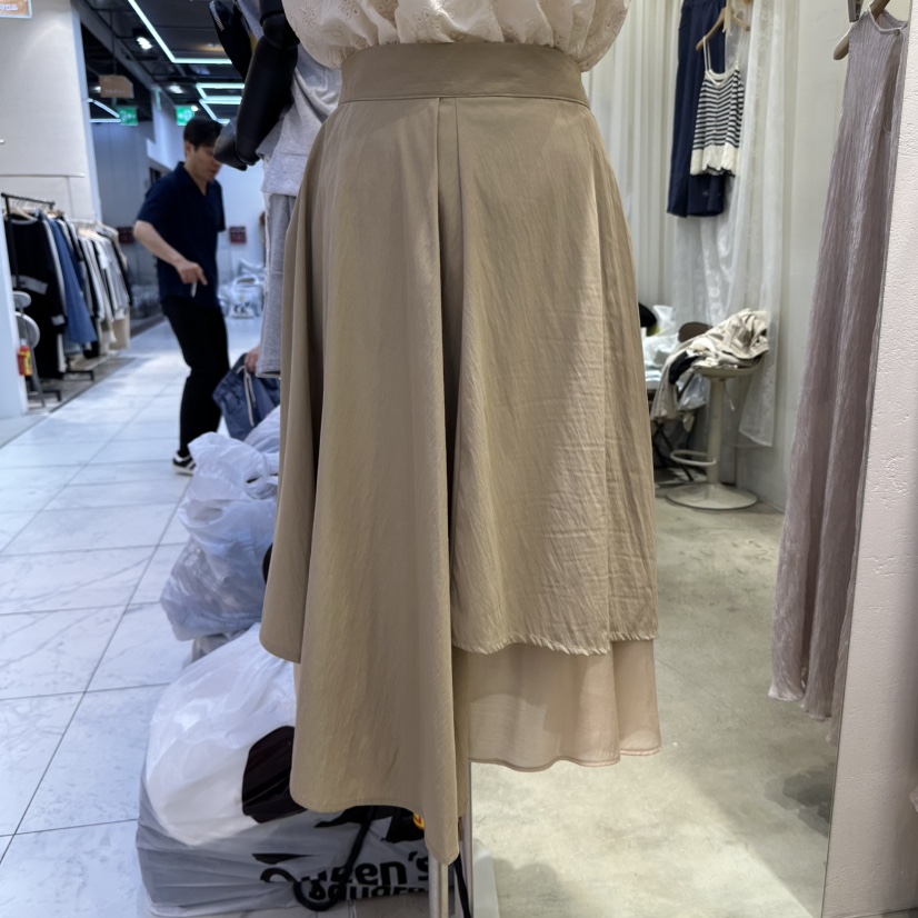 HOLYBANANA韓國直郵㊣女士新款25春夏休閑推薦人氣時尚長裙groovy.H/HOLYBANANA長裙