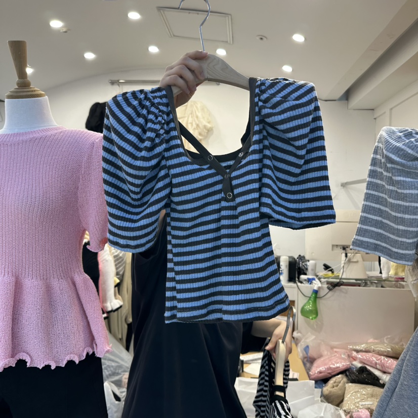 SAGE BRUSH韓國代購㊣女裝新款職業人氣時尚熱賣真品推薦T恤SAGE BRUSHT恤圖色2