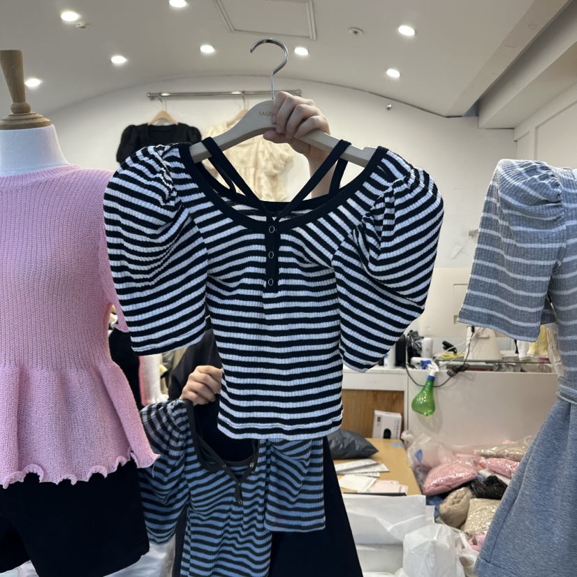 SAGE BRUSH韓國代購㊣女裝新款職業人氣時尚熱賣真品推薦T恤SAGE BRUSHT恤圖色3