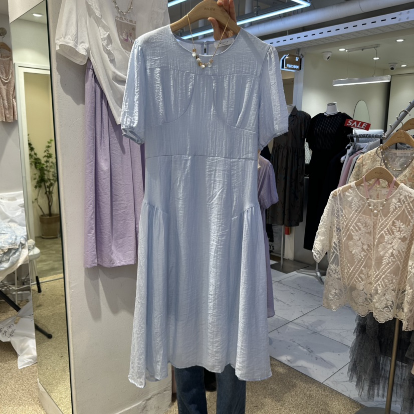 空韓國代購㊣女裝新款人氣25春夏時尚熱賣休閑真品職業連衣裙BELITA連衣裙