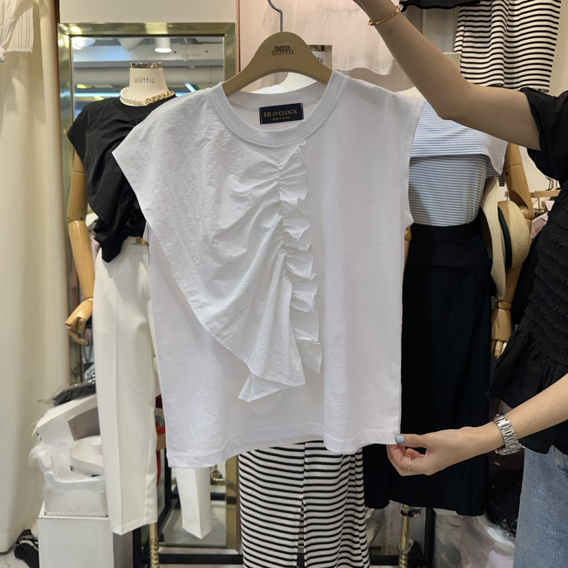 BUTTU東大門㊣代購女裝新款熱賣推薦25春夏休閑人氣吊帶背心10 O CLOCK/Buttu吊帶/背心