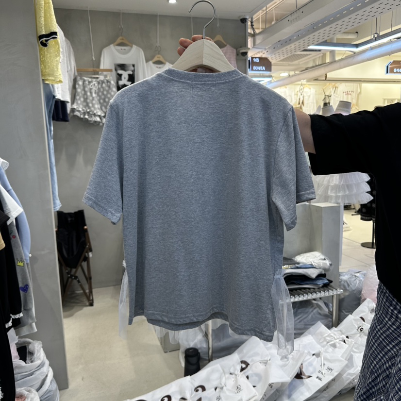 BONITA-Q東大門㊣直郵女裝新品時尚推薦25春夏職業T恤假兩件BONITA-QT恤