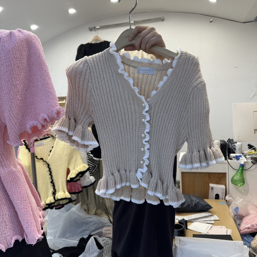 SAGE BRUSH韓國代購㊣女裝新品職業休閑熱賣時尚推薦針織衫SAGE BRUSH針織衫圖色4