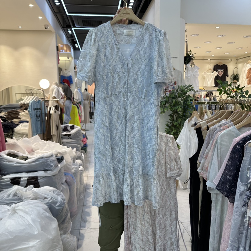 SYMPHONY東大門㊣實拍女士新款25春夏真品推薦熱賣連衣裙蕾絲SYMPHONY連衣裙