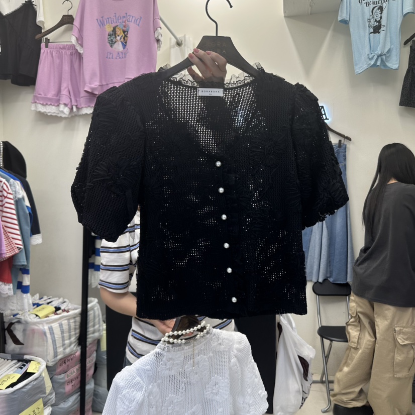 BORA BORA韓國代購㊣女士新款熱賣真品25春夏人氣襯衫蕾絲衫BORA BORA襯衫/蕾絲衫圖色2