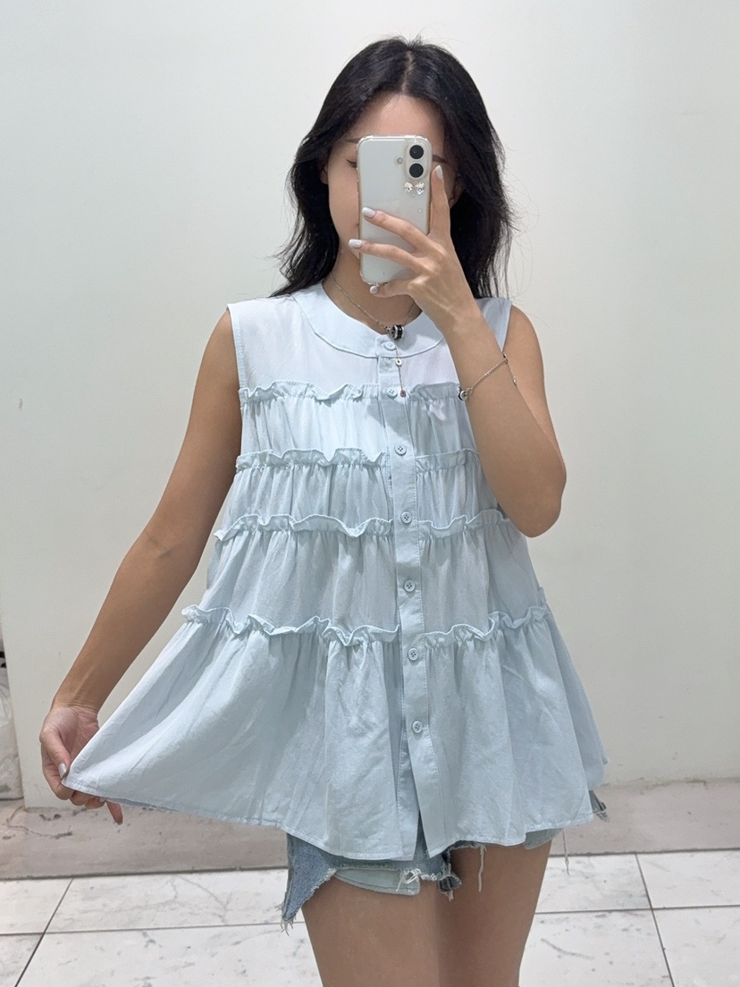 BLUE RIBBON韓國直郵㊣女士新品休閑25春夏職業熱賣真品馬甲BLUE RIBBON馬甲