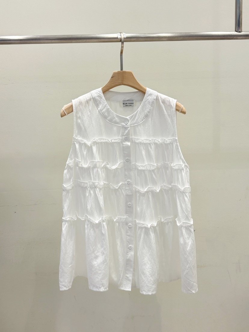 BLUE RIBBON韓國直郵㊣女士新品休閑25春夏職業熱賣真品馬甲BLUE RIBBON馬甲圖色2