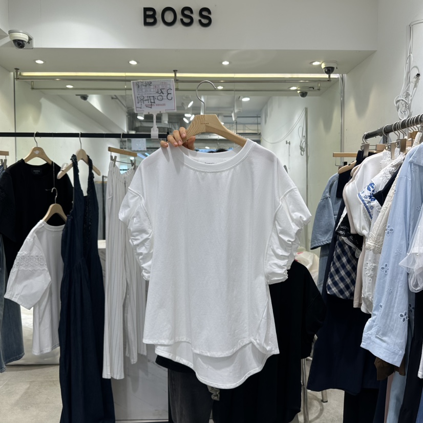 DREAM GIRIS東大門㊣代購女裝新款休閑職業25春夏真品熱賣T恤DREAM GIRIS/HOT PLACET恤圖色2