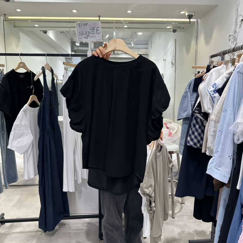 DREAM GIRIS東大門㊣代購女裝新款休閑職業25春夏真品熱賣T恤DREAM GIRIS/HOT PLACET恤圖色3
