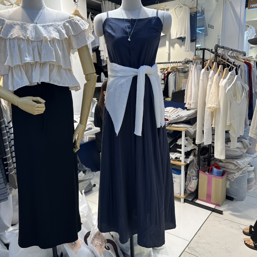 HARU東大門㊣直郵女士新品職業真品休閑熱賣推薦連衣裙褶皺HARU連衣裙圖色2