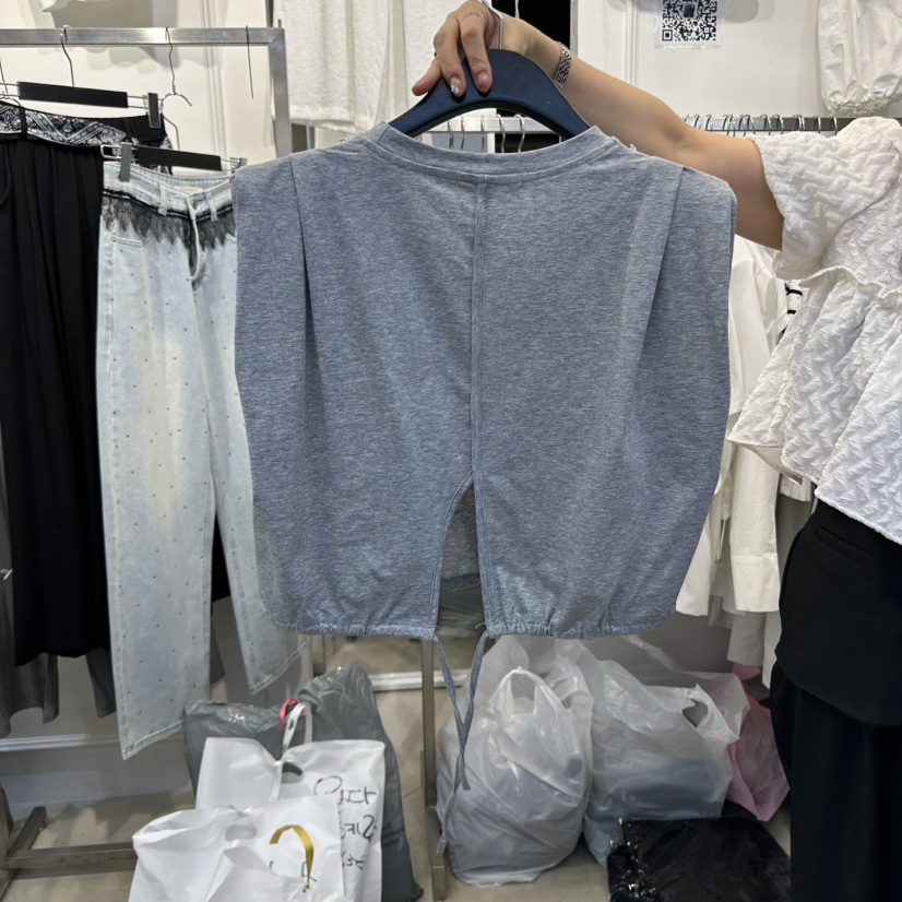 APPLE TOMATO韓國代購㊣女裝新品熱賣真品25春夏時尚吊帶背心APPLE TOMATO吊帶/背心