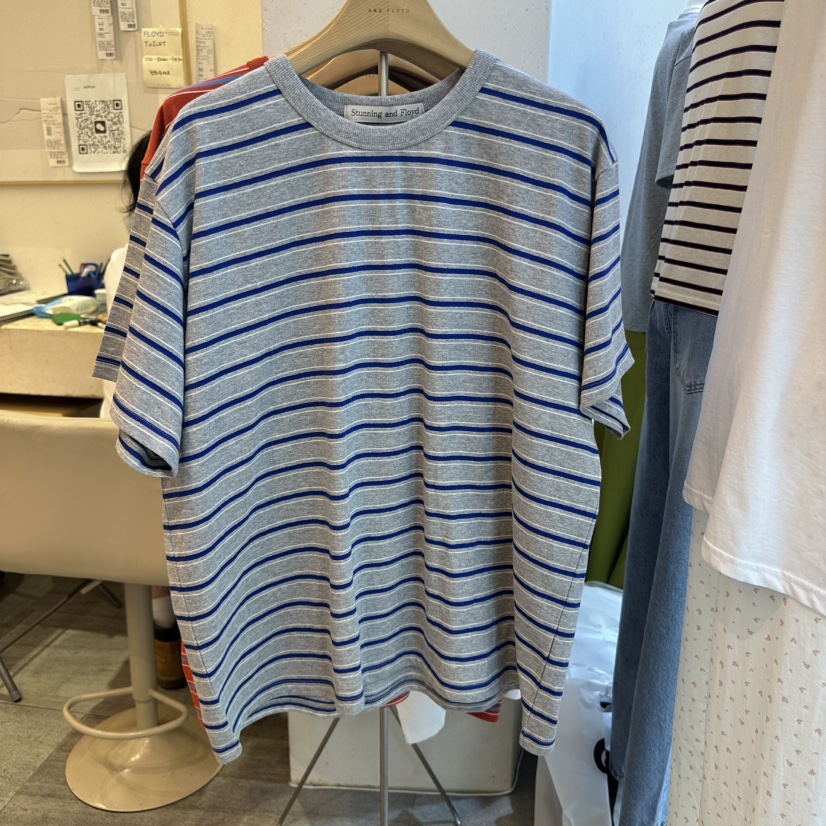 AND FLOYD東大門㊣實拍女裝新品25春夏熱賣職業推薦人氣T恤stunning and FloydT恤圖色3