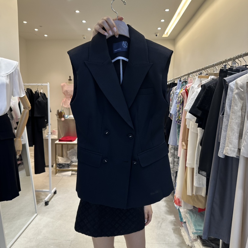 INNO東大門㊣實拍女裝新品熱賣時尚推薦休閑職業真品人氣馬甲INNO馬甲圖色2