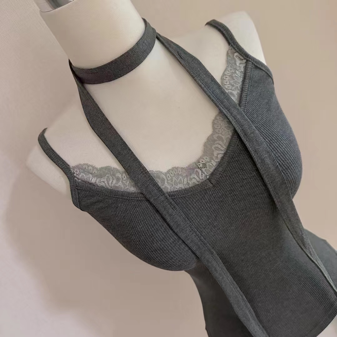 ISABELLA韓國代購㊣女士新品25春夏推薦吊帶背心含脖帶套裝ISABELLA吊帶/背心
