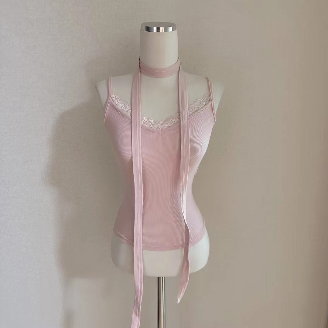 ISABELLA韓國代購㊣女士新品25春夏推薦吊帶背心含脖帶套裝ISABELLA吊帶/背心圖色2