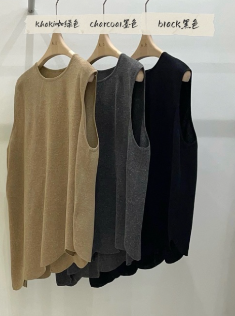 AUTUMN BEIGE-Q東大門㊣直郵女士新款人氣推薦真品吊帶背心A.b/AUTUMN BEIGE吊帶/背心圖色3左三色
