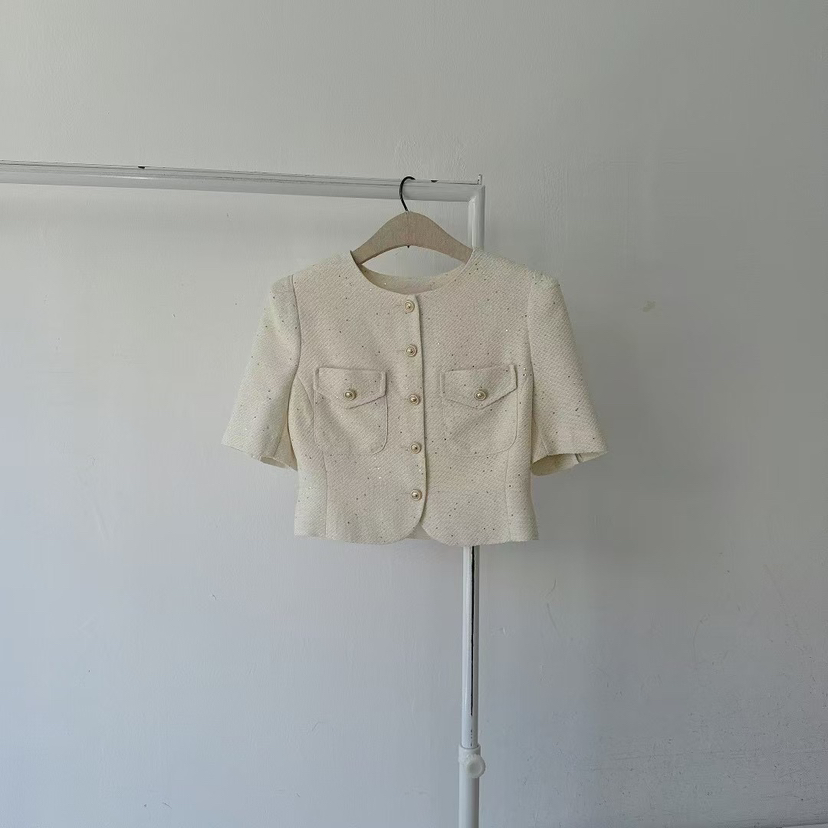 RIJINA東大門㊣直郵女士新品25春夏推薦職業休閑人氣夾克紐扣RIJINA夾克圖色1
