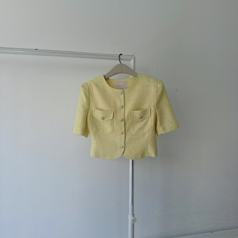 RIJINA東大門㊣直郵女士新品25春夏推薦職業休閑人氣夾克紐扣RIJINA夾克圖色2