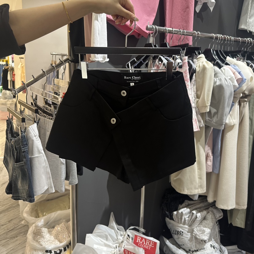 RARE CLOSET東大門㊣代購女士新款職業真品25春夏短褲棉質RARE CLOSET短褲圖色2