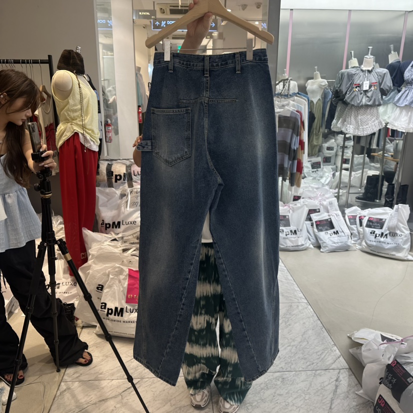 PARIS MATCH韓國代購㊣女士新品職業推薦人氣休閑時尚牛仔褲PARIS MATCH牛仔褲