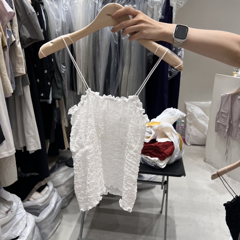 FRE東大門㊣代購女士新品25春夏時尚休閑職業人氣真品吊帶背心FRE吊帶/背心圖色1