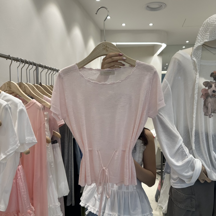 MIMME韓國代購㊣女裝新品25春夏時尚推薦休閑人氣真品熱賣T恤MIMMET恤圖色1