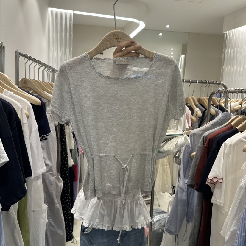 MIMME韓國代購㊣女裝新品25春夏時尚推薦休閑人氣真品熱賣T恤MIMMET恤圖色2