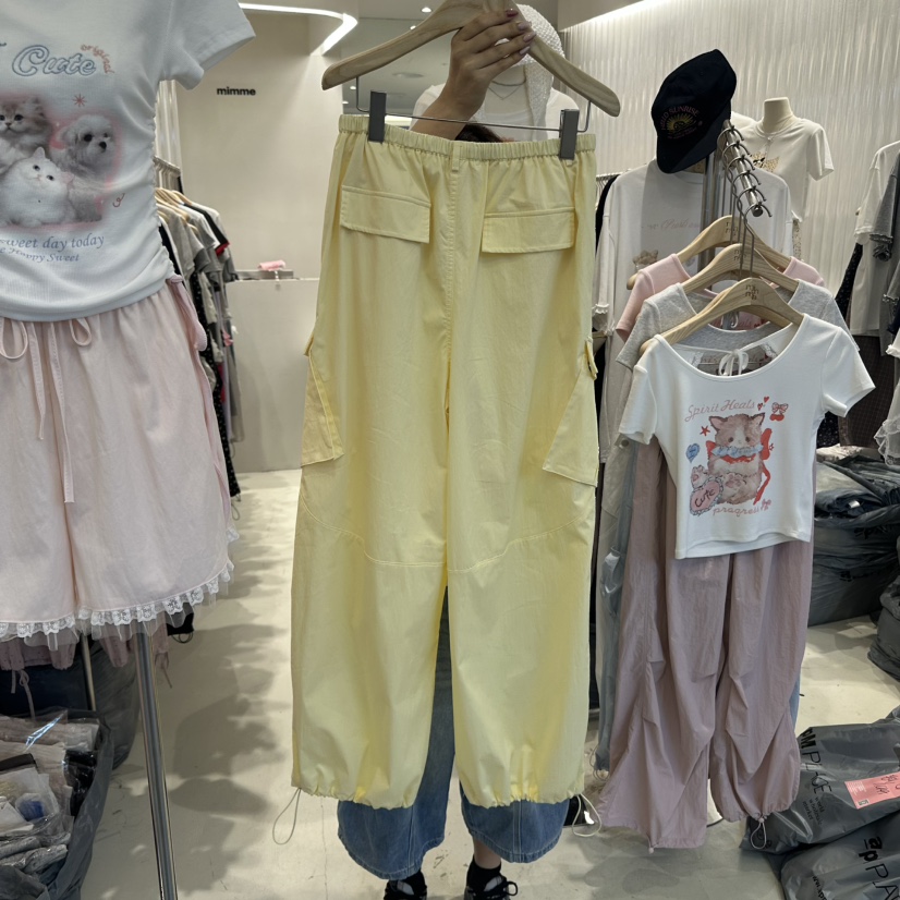 MIMME韓國直郵㊣女裝新款推薦人氣熱賣時尚職業休閑25春夏休閑褲MIMME休閑褲