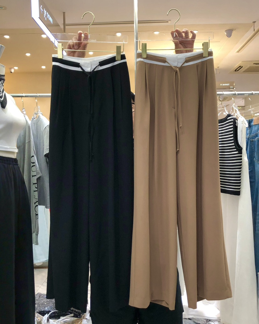 WORK SHOP東大門㊣直郵女裝新款25春夏休閑人氣時尚休閑褲Work_shop休閑褲