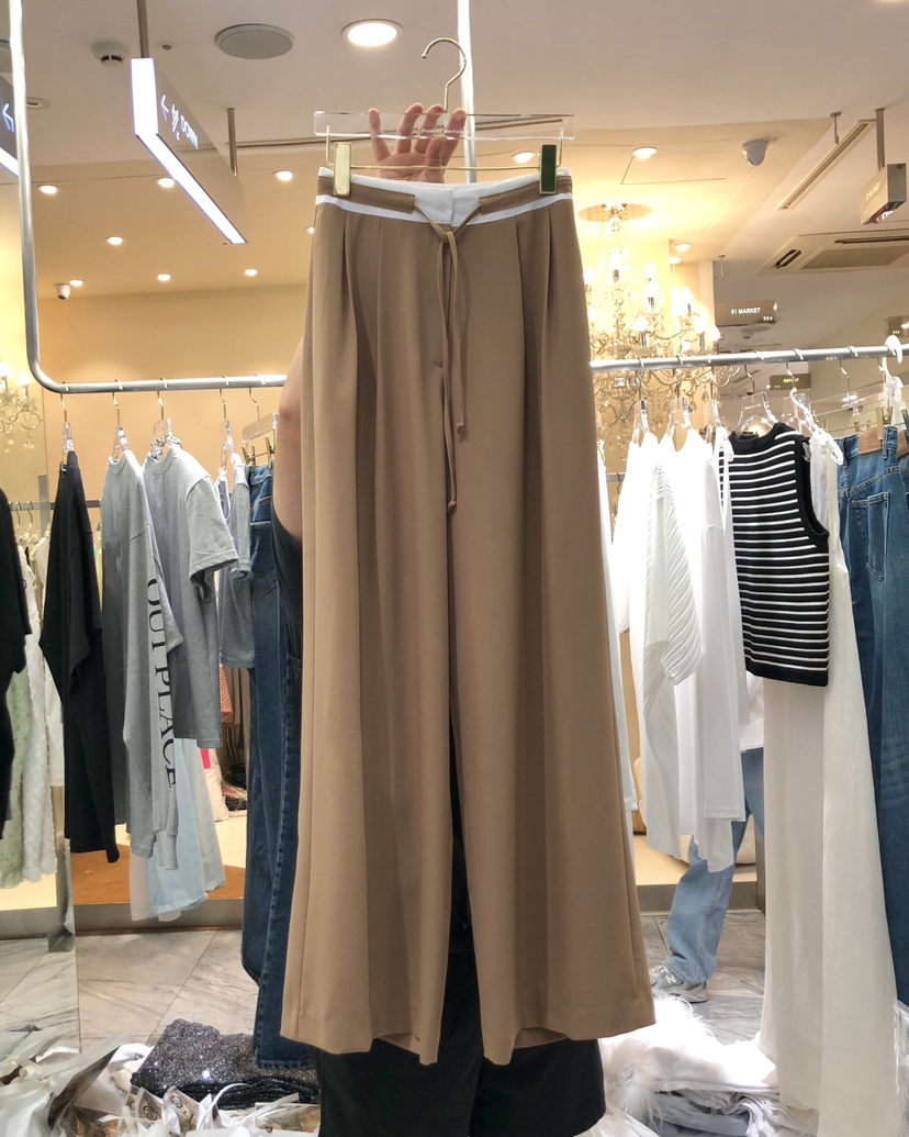 WORK SHOP東大門㊣直郵女裝新款25春夏休閑人氣時尚休閑褲Work_shop休閑褲圖色1