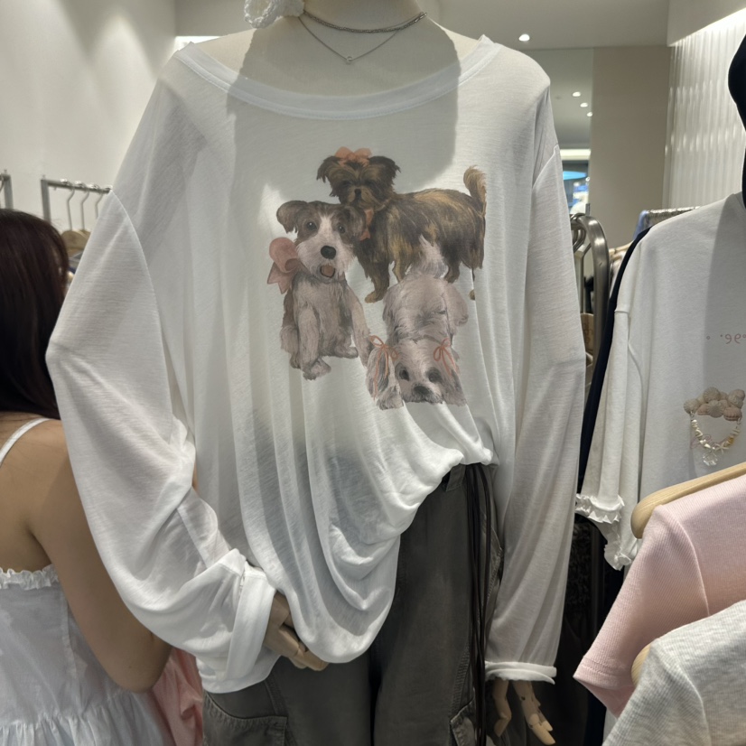 MIMME韓國代購㊣女裝新品推薦職業休閑25春夏時尚人氣長袖T恤MIMME長袖T恤
