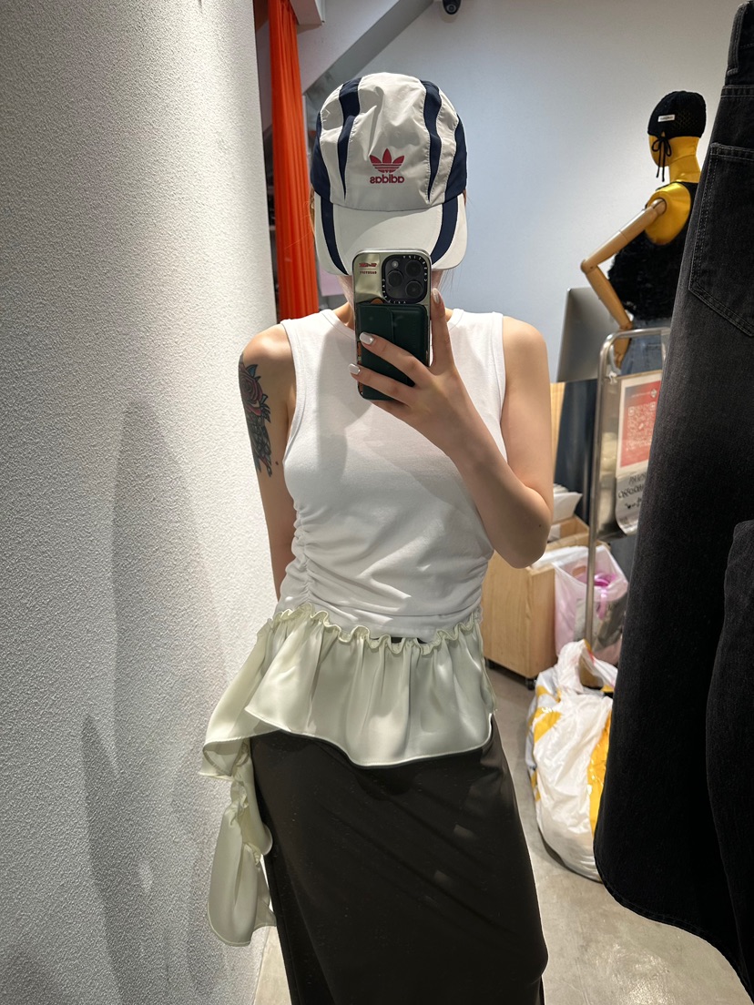 ARSERA東大門㊣直郵女裝新款熱賣25春夏休閑吊帶背心荷葉邊ARSERA吊帶/背心
