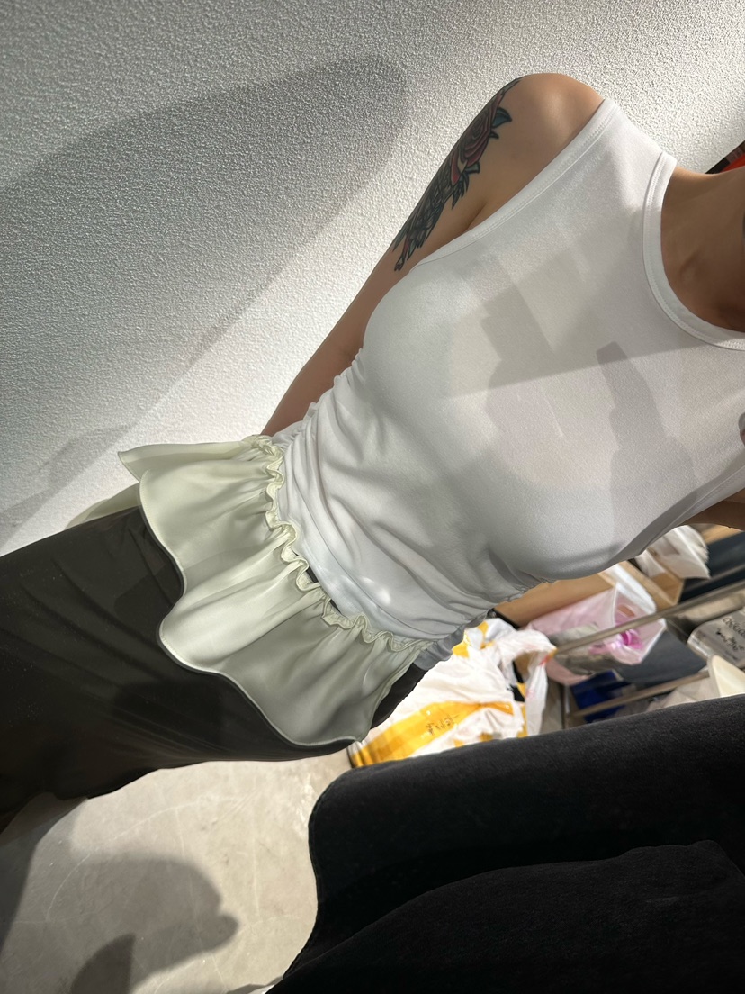 ARSERA東大門㊣直郵女裝新款熱賣25春夏休閑吊帶背心荷葉邊ARSERA吊帶/背心